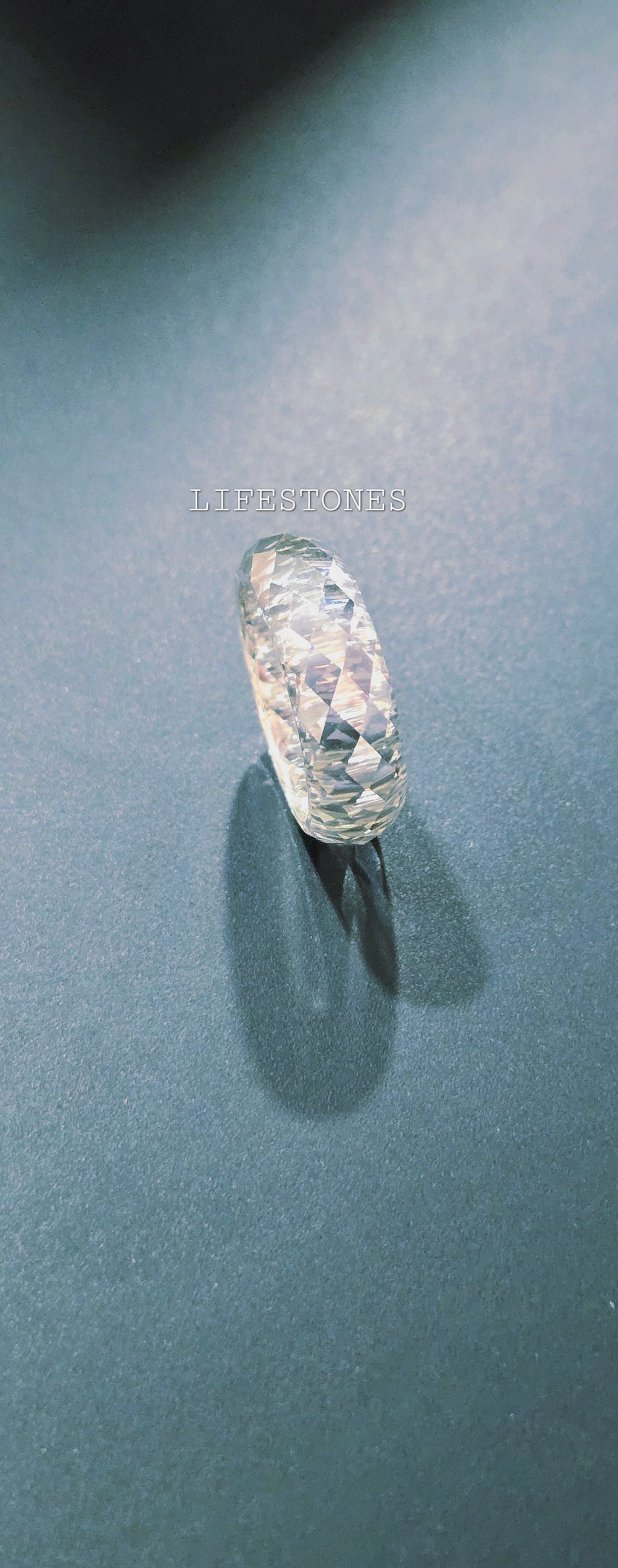 Lab-Grown Carved Moissanite Ring – 8mm Wide Single-Crystal Band