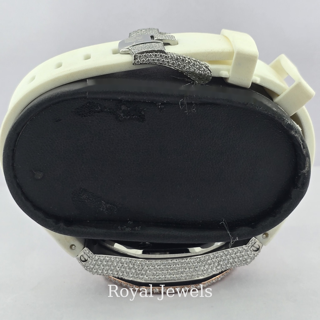 Lab Grown Diamond Watch | Luxury Iced Out Diamond Watch | Men's Diamond Wristwatch | Lab Created Diamond Timepiece