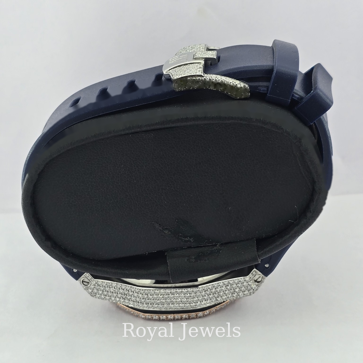 Lab Grown Diamond Watch | Luxury Iced Out Diamond Watch | Men's Diamond Wristwatch | Lab Created Diamond Timepiece